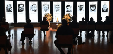 Gedenkfeier für die Opfer von Hanau am Freitag abend