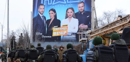 Im Visier ukrainischer Nationalisten: Einsatzkräfte schützen das...