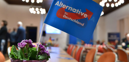 Während einer Veranstaltung des Sammelbeckens des deutschen Ultr...