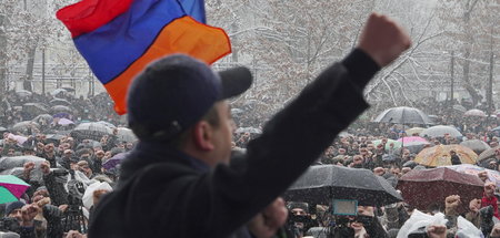 Proteste gegen den Premierminister Armeniens, Nikol Paschinjan, ...