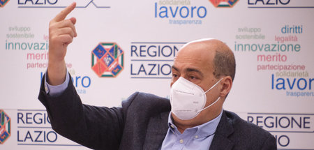 Nicola Zingaretti am Donnerstag in Rom bei einer Pressekonferenz