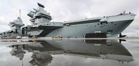Auch der britische Flugzeugträger »Queen Elizabeth« soll im Südc...