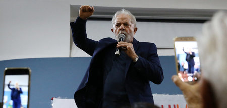 Dem ehemaligen Metallarbeiter Lula werden gute Chancen bei der P...