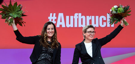 Janine Wissler (l.) und Susanne Hennig-Wellsow, die neuen Bundes... Janine Wissler (l.) und Susanne Hennig-Wellsow, die neuen Bundes...
