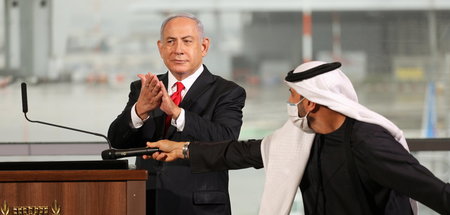 Willkommen geheißen: Israels Premier Netanjahu empfängt den erst... Willkommen geheißen: Israels Premier Netanjahu empfängt den erst...