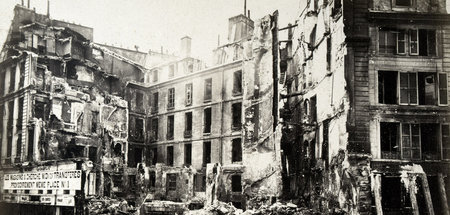 Nach der Erstürmung von Paris durch die Regierungstruppen: Ruine...