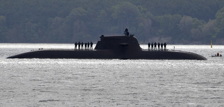 Das deutsche U-Boot »U33« kehrt von einer Aufklärungsfahrt nach ...