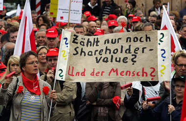 Gewerkschaftsproteste Mitte September in Köln: Mehr Geld für die...