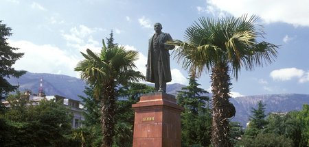 Neben der Lenin-Statue, wo vor 2014 eine McDonald’s-Filiale stan...