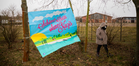 Faschisten unerwünscht: Protest des »Bündnisses gegen rechts Fal... Faschisten unerwünscht: Protest des »Bündnisses gegen rechts Fal...