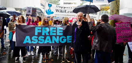 Unermüdlich unterwegs für seinen Sohn Julian Assange: John Shipt...