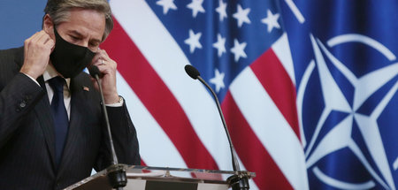 US-Außenminister Antony Blinken beim NATO-Treffen am Mittwoch