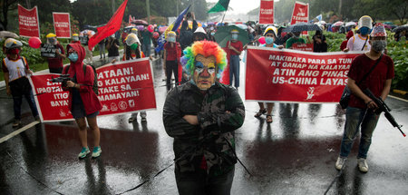 Kein Spaß: Demonstration gegen das »Antiterrorgesetz« der Regier...