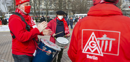 Metaller: Trommeln bereits seit Wochen für sichere Arbeitsplätze...
