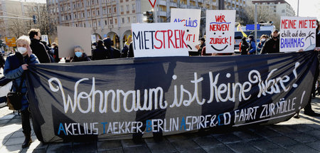 Klare mietenpolitische Forderungen beim »Housing Action Day« in ...