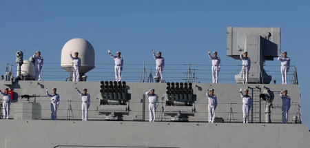 Bald neue Seemacht am Golf? Chinesische Marinesoldaten bei Manöv...