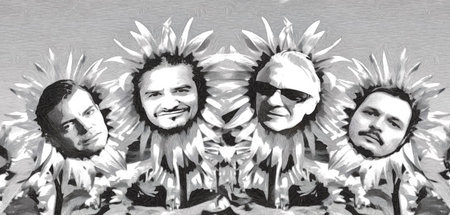 Seltsame Blüten: John Stanier, Mike Patton, Duane Denison und Tr...