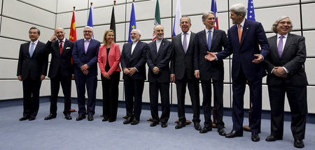 Abschluss des Atomabkommens nach zähen Verhandlungen (Wien, 14.7...