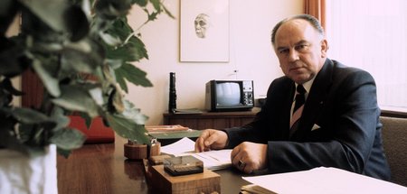 Leonhard Mahlein (1921–1985) als Vorsitzender der IG Druck und P...