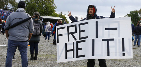Freiheit, die sie meinen. »Querdenker«-Proteste in Konstanz am 4...