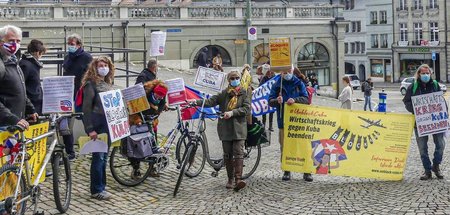 Solidaritätsaktion in Fribourg in der Schweiz (27.3.2021)