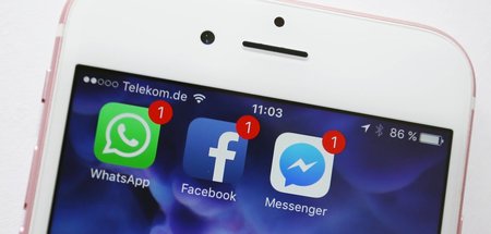 Alle unter einem Dach: Die Messengerdienste von Whats-App und Fa...