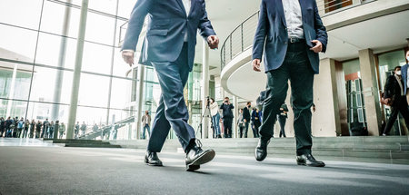 Wer gerät ins Hintertreffen? CSU-Chef Markus Söder (r.) neben de...