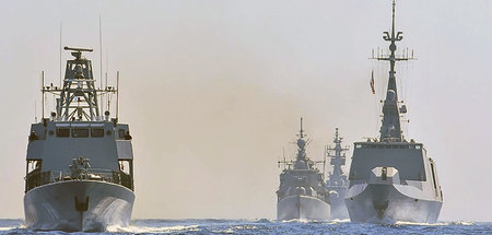 Militärübung der Marine Griechenlands, Italiens, Zyperns und Fra