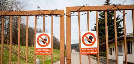 Das Munitionslager im tschechischen Vrbetice, Ort des vermeintli...