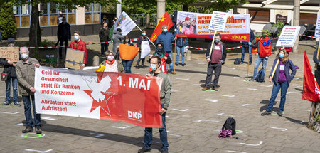 Kundgebung am 1. Mai 2020 in Essen