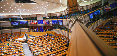 Der Plenarsaal in Brüssel