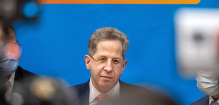 Seiner Sache sicher: Hans-Georg Maaßen (CDU) am Freitag in Suhl