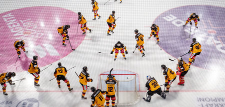 Das deutsche Team vor dem Spiel gegen Tschechien (1. Mai)