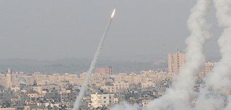 Rakete startet im Gazastreifen (10.5.2021)