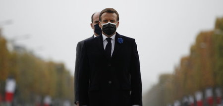 Staatspräsident Macron schweigt bislang zu den Vorfällen (Paris,...