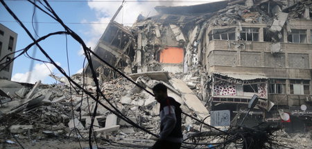 Auch Wohnhäuser in Gaza werden von der israelischen Armee geziel...