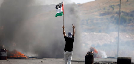 Auch in der besetzten Westbank protestieren die Menschen am Frei...