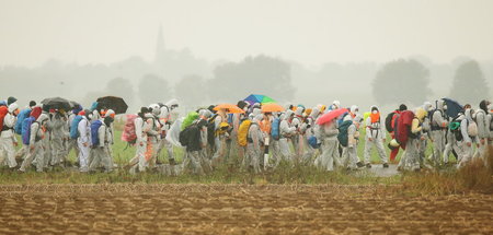 Protest der Klimaschutzbewegung nahe dem nordrhein-westfälischen... Protest der Klimaschutzbewegung nahe dem nordrhein-westfälischen...