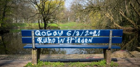 »Ruhe in Frieden«: Gedenken an den nach einem Polizeieinsatz ges