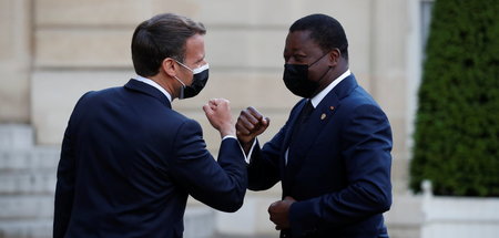 Auch mit Togos Präsidenten Faure Gnassingbé, der das Amt von sei...