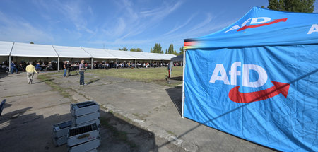 Vorbild: AfD-Mitglieder sitzen auf Landesparteitag in Sachsen-An...