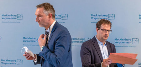 Torsten Renz (CDU, r.), Innenminister von Mecklenburg-Vorpommern