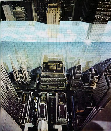 Skyline verglasen! Entwurf aus Florenz (1969, aus der Ausstellun... Skyline verglasen! Entwurf aus Florenz (1969, aus der Ausstellun...