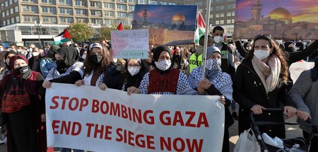 Für ein Ende des Bombardements und der Belagerung Gazas: Solidar...