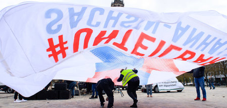 »Unteilbar« demonstriert in Magdeburg (April 2021) »Unteilbar« demonstriert in Magdeburg (April 2021)
