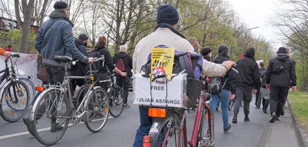 Auch am 1. Mai wurde in Berlin der Protest gegen die US-Blockade...