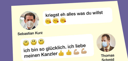 Fette Schleimspur im Chat zwischen Kurz und Schmid