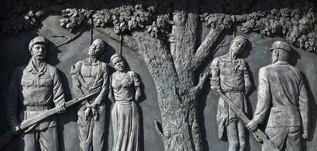 Denkmal zur Erinnerung an den von deutschen Kolonialtruppen bega...