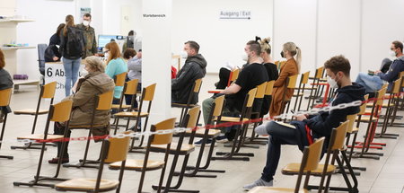 Was immer geht, ist »das von Biontech«: Impfzentrum des Landkrei...