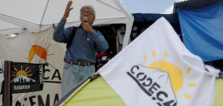 Protest der guatemaltekischen Landarbeiterorganisation »Comité d...